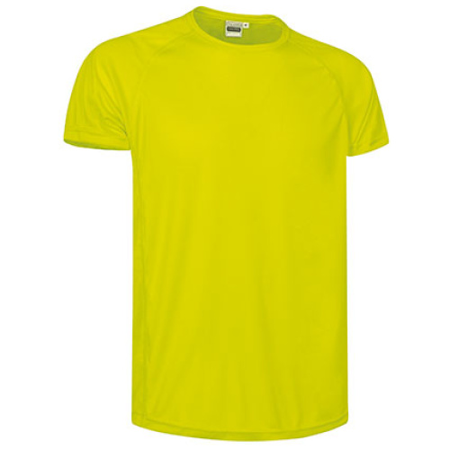 Tricou tehnic CHALLENGE galben fluorescent - CAVACHAAF23
