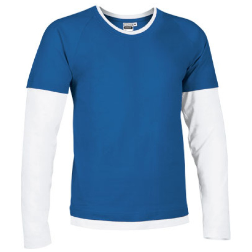 Tricou DENVER albastru royal-alb - CAVADENAB24
