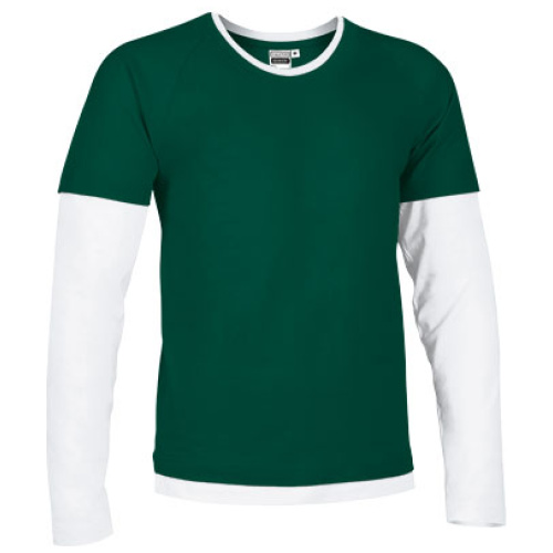 Tricou DENVER verde sticlă-alb - CAVADENBB22