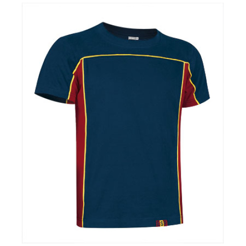 Tricou FURIA bleumarin orion-roșu lotus-galben lămaie - CAVAFURME23