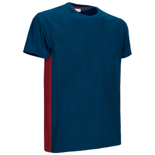 Tricou THUNDER bleumarin orion-roșu lotus - CAVATHUMR24
