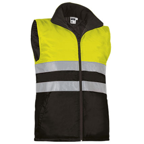 Vestă h.v. HIGHWAY galben fluorescent-negru - CHVAHIGAN23