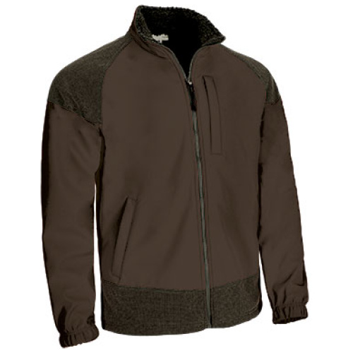 Jachetă softshell CALEDONIA maro nucă-negru - CQVACALCN25