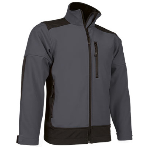 Jachetă softshell SAPONI gri cărbune-negru - CQVASAPGN21