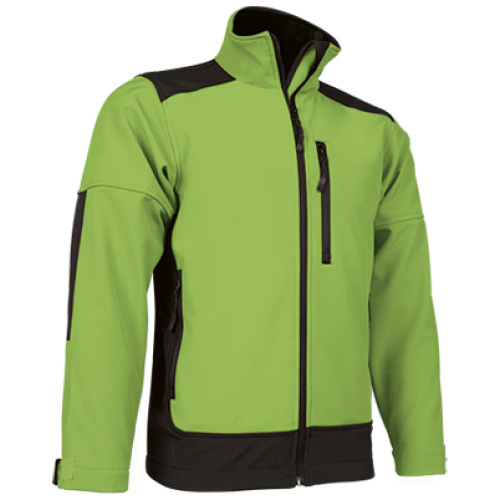 Jachetă softshell SAPONI verde măr-negru - CQVASAPVN24
