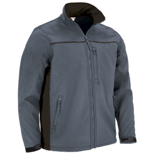 Jachetă softshell THUNDER gri ciment-negru - CQVATHUGE21