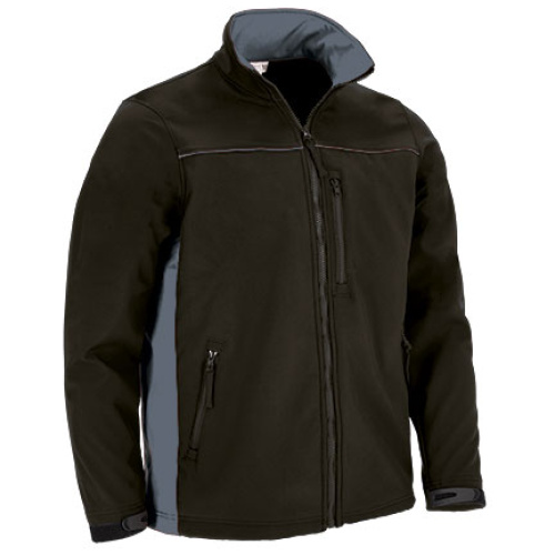 Jachetă softshell THUNDER negru-gri ciment - CQVATHUNG23