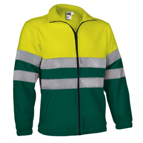 Jachetă fleece h.v. AIRPORT galben fluorescent-verde sticlă - FPVAAIRAB21