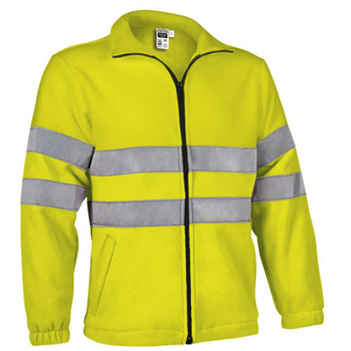 Jachetă fleece h.v. AIRPORT galben fluorescent - FPVAAIRAF20