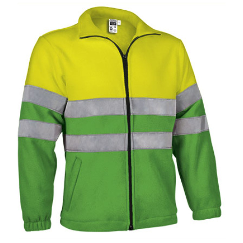 Jachetă fleece h.v. AIRPORT galben fluorescent-verde măr - FPVAAIRAP20