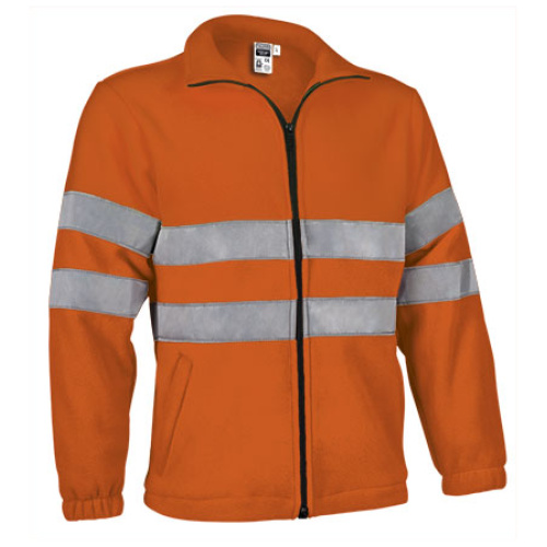 Jachetă fleece h.v. AIRPORT portocaliu fluorescent - FPVAAIRNF24