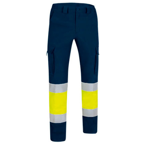 Pantalon h.v. RIGEL galben fluorescent-bleumarin orion - PAVARIGAM20