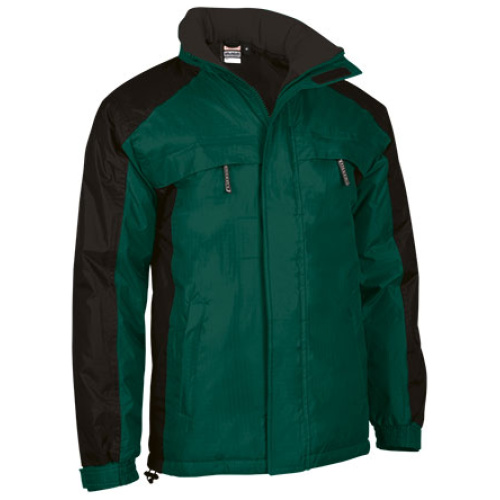 Jachetă parka ARKANSAS verde sticlă-negru - PKVAARKBN25