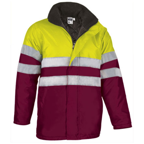 Parka h.v. TRAFFIC galben fluorescent-grena mahon - PKVATRAAT22