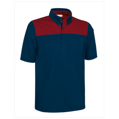 Tricou polo M/S HURRICANE bleumarin orion-roșu lotus - POVAHUCMR20