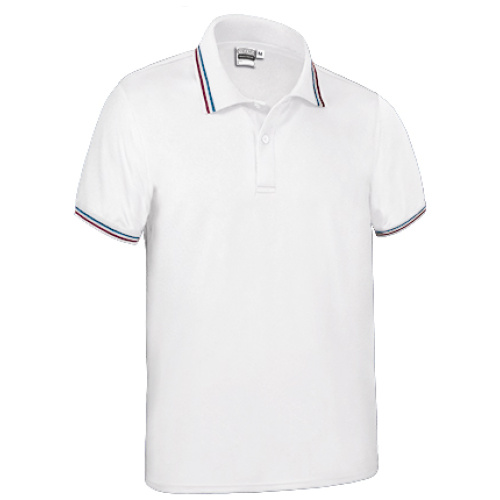Tricou polo MAASTRICHT alb-steagul franței - POVAMAABF23