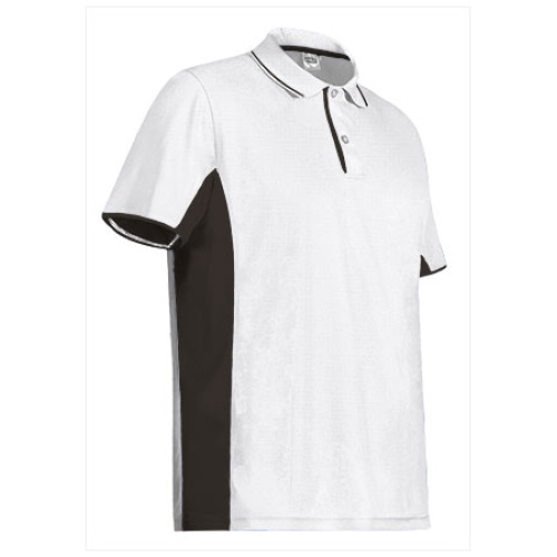 Tricou polo STRATEGY alb-negru - POVASTRBN23