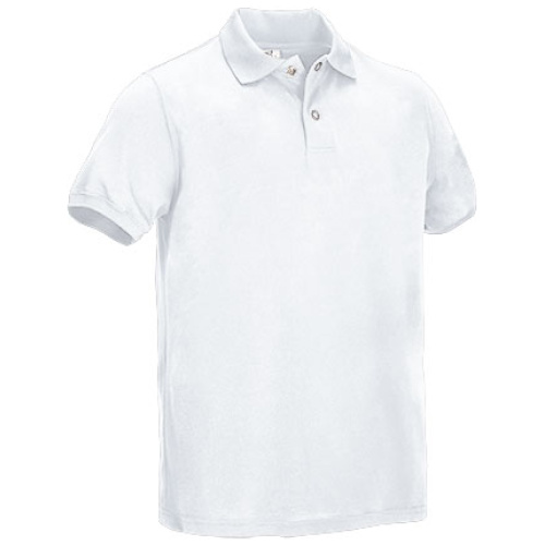 Tricou polo TAMESIS alb - POVATAMBL23