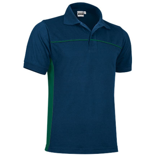 Tricou polo THUNDER bleumarin orion-verde sticlă - POVATHUML20
