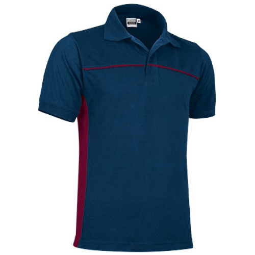 Tricou polo THUNDER bleumarin orion-grena mahon - POVATHUMT20