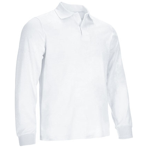 Tricou polo M/L VALIANT alb - POVAVALBL20